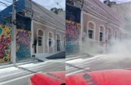 VEJA: Dois princípios de incêndio são registrados em pontos próximos no Centro de Manaus