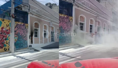 VEJA: Dois princípios de incêndio são registrados em pontos próximos no Centro de Manaus