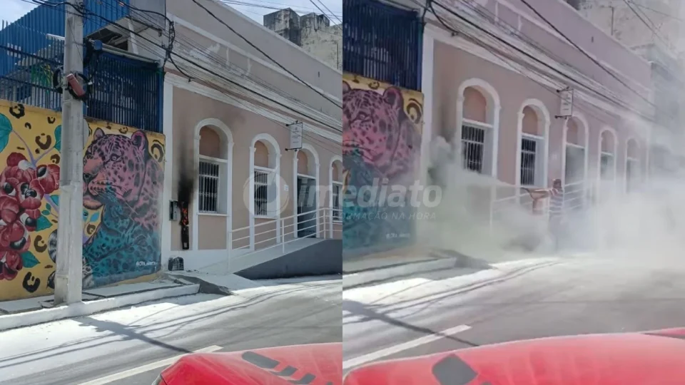 VEJA: Dois princípios de incêndio são registrados em pontos próximos no Centro de Manaus