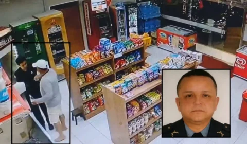 Vídeo: Sargento da PM destrói conveniência após discussão com funcionário em Manaus