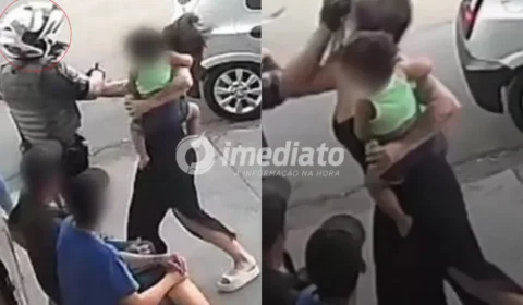 VEJA: Vídeo mostra mulher dando tapa em PM e sendo derrubada com soco durante abordagem em adega