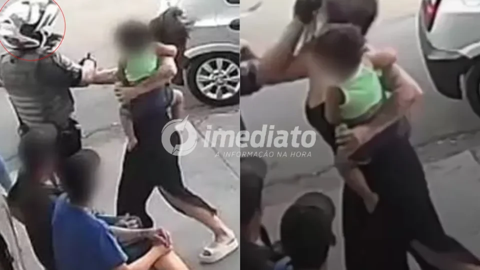 VEJA: Vídeo mostra mulher dando tapa em PM e sendo derrubada com soco durante abordagem em adega