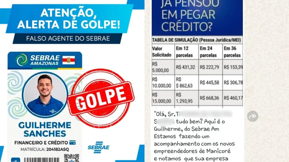 Sebrae-AM alerta para golpe de falsos agentes que usam nome da instituição