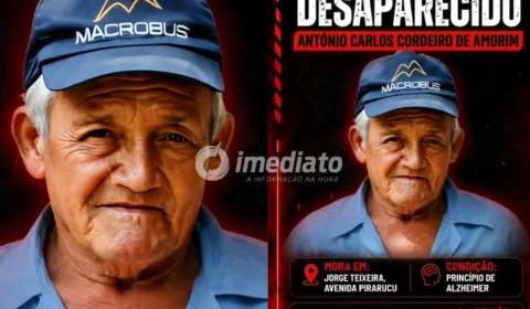 Família procura idoso de 71 anos com princípio de Alzheimer desaparecido em Manaus