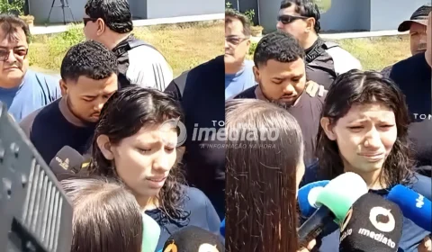 VEJA VÍDEO: Pais de bebês mortos carbonizados em incêndio no Tarumã deixam delegacia e seguem para audiência de custódia em Manaus