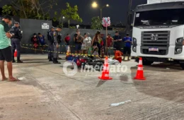 Adolescente de 17 anos morre após ser arrastado por caminhão em acidente no bairro Compensa