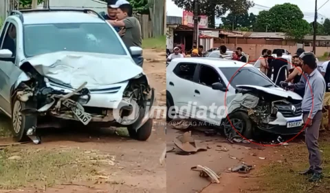 Batida violenta destrói dois veículos e deixa duas pessoas gravemente feridas na estrada de Novo Airão