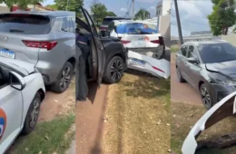 Carro de candidato a deputado é destruído em acidente no Paraviana