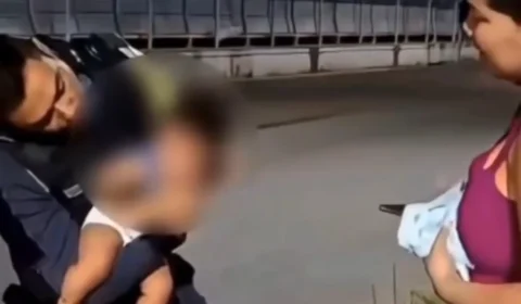 Policial militar salva bebê engasgado com manobra de Heimlich em Manaus