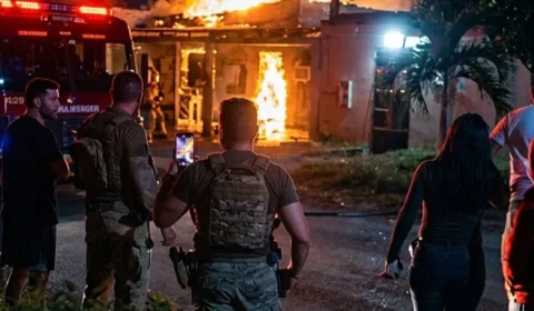 SUSTO: incêndio atinge casa na zona oeste de Macapá e mobiliza bombeiros