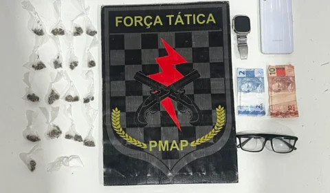 FLAGRANTE: denúncia anônima leva à prisão de suspeito por tráfico em Macapá
