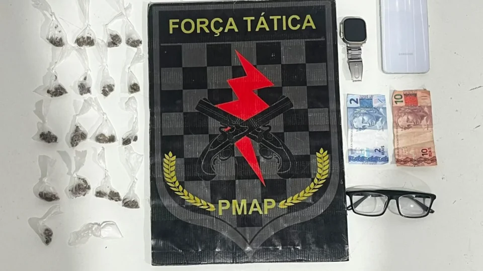 FLAGRANTE: denúncia anônima leva à prisão de suspeito por tráfico em Macapá