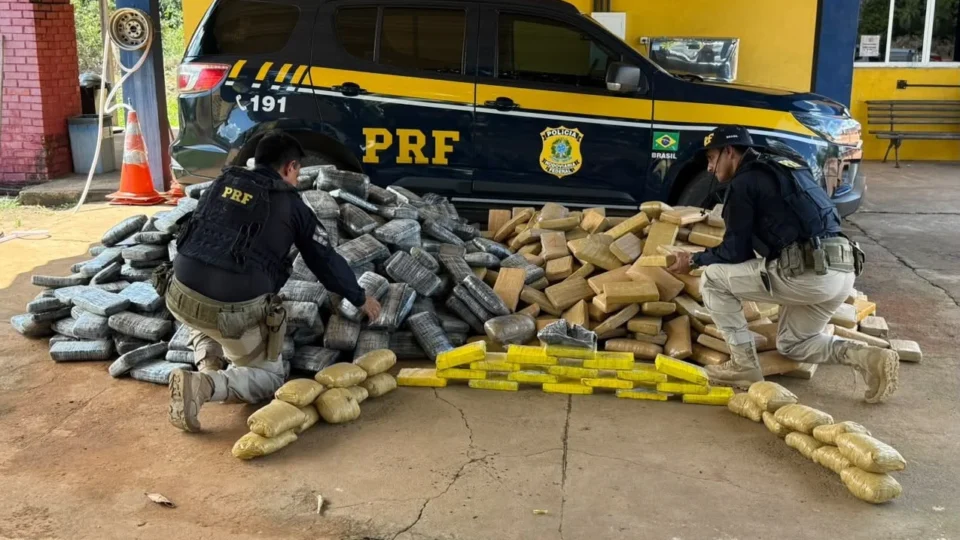 FUNDO FALSO: Mais de 1 tonelada de drogas é encontrada em caminhão na BR-364