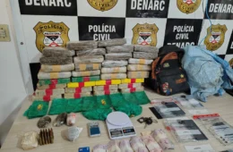 34 quilos de drogas e munições de fuzil são apreendidos em Porto Velho