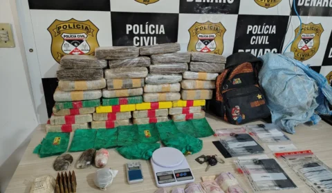 34 quilos de drogas e munições de fuzil são apreendidos em Porto Velho