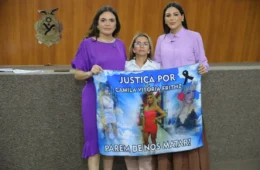 Alessandra Campelo cobra justiça por Camila Fritz durante seminário Lei Maria da Penha em Manaus
