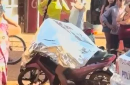 Câmeras registram acidente antes de mulher ser encontrada morta em Porto Velho