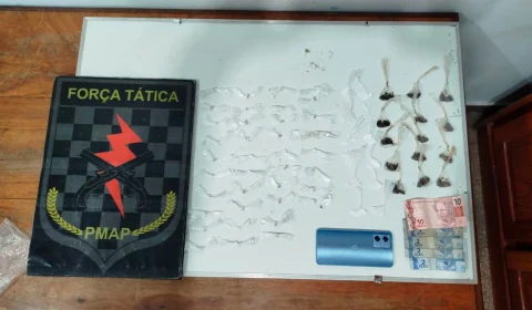 DENUNCIA: jovem é preso com crack, maconha e cocaína durante operação em Macapá