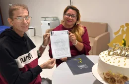 Casal oficializa união após 17 anos juntos em cerimônia realizada em hospital de Manaus