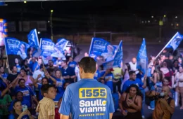 Grande adesivaço em Manaus marcou largada de Saullo Vianna à reeleição