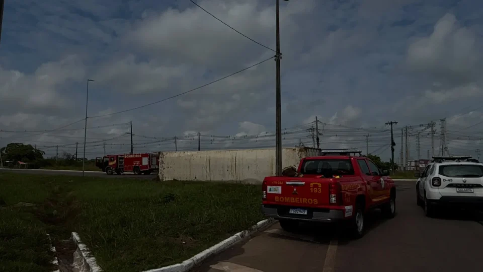 CARGA PESADA: carreta com mais de 25 toneladas de frango tomba na rotatória do K9
