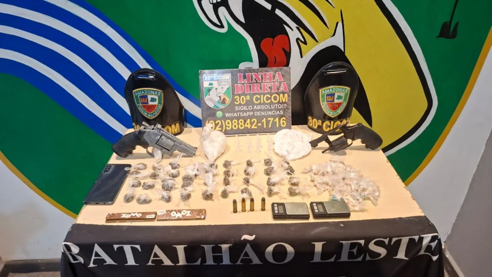 Trio se exibia com armas no Jorge Teixeira e acabou ‘exibido’ na delegacia em Manaus