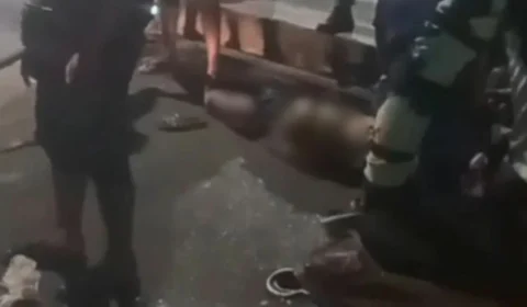 Manobra em motocicleta causa acidente e deixa dois feridos em Manaus