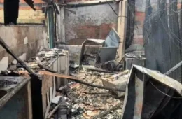 Máquina de lavar pega fogo e destrói apartamento em Cacoal