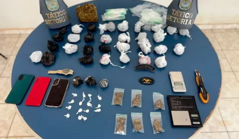 Jovens são presos com 55 porções drogas e tablete de 400 gramas de Skank em Boa Vista