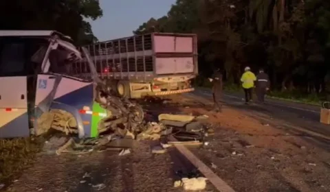 TRAGÉDIA: Colisão entre ônibus e carreta deixa 23 mortos na BR-373, no Paraná