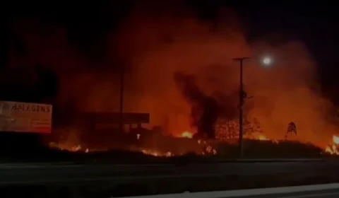 Incêndio assusta moradores e atinge área próxima a pousada em Castanhal