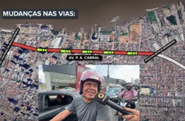 Pedro Álvares Cabral terá novo sentido a partir desta quinta-feira em Belém; motociclistas avaliam mudança