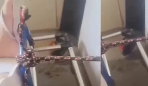 IMPROVISADO? | Vídeo mostra ambulância com porta amarrada por corda durante transporte de paciente no Pará