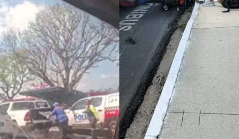 Idosa morre após ser atropelada por moto na ciclofaixa e parar debaixo de caminhão em Belém