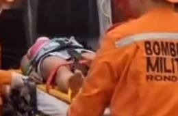 Mulher fica ferida após cair do segundo andar de prédio em Jaru