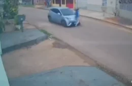 IMPRESSIONANTE | Adolescente de 13 anos é atropelada por carro de aplicativo na zona leste de Porto Velho