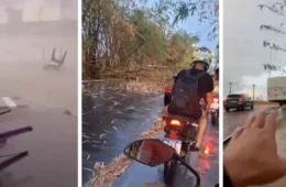 VEJA O VÍDEO | Temporal assusta moradores e causa transtornos em Marabá