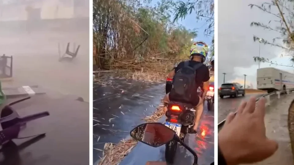 VEJA O VÍDEO | Temporal assusta moradores e causa transtornos em Marabá