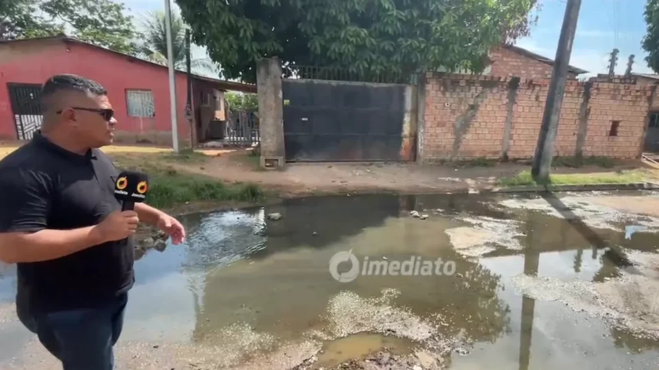 IMEDIATO COMUNIDADE | Esgoto a céu aberto causa transtornos a moradores do Jardim Primavera