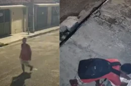 FLAGRA | Homem furta hidrômetro e deixa rua alagada no Tapanã