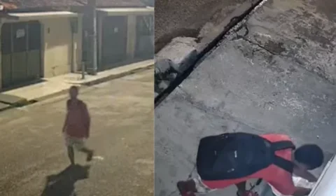 FLAGRA | Homem furta hidrômetro e deixa rua alagada no Tapanã