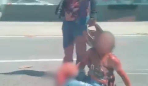 VÍDEO | Motociclista sofre fratura exposta após cair na BR-316, em Ananindeua