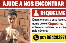 Jovem desaparece em Manaus e família pede ajuda para localizá-lo