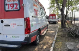 Adolescente de 15 anos furta ambulância e é detido após ser flagrado em zigue-zague na BR-364