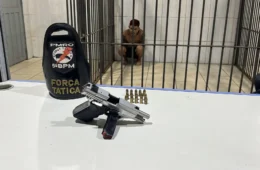 Homem é preso com pistola .380 durante abordagem da Força Tática em Porto Velho