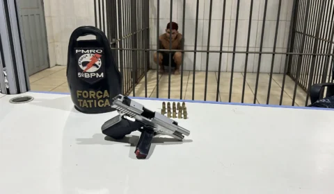 Homem é preso com pistola .380 durante abordagem da Força Tática em Porto Velho