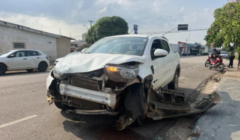 Motociclista fica gravemente ferido após colisão entre Bros e Strada em Porto Velho