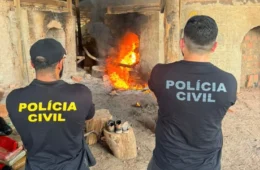 Drogas avaliadas em milhões são incineradas após apreensões em Jutaí
