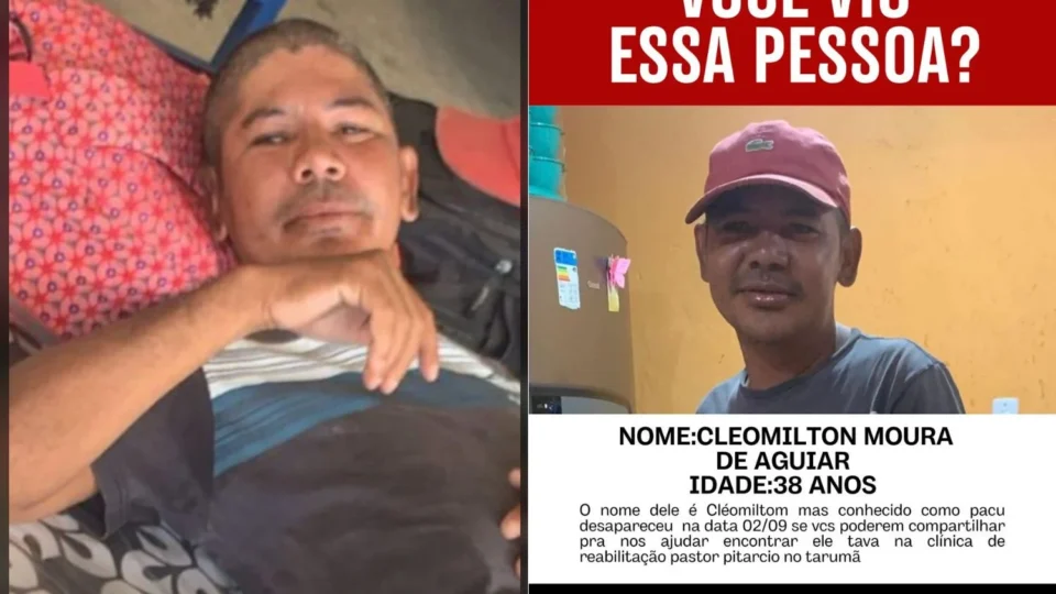 Família procura por homem que desapareceu após ser levado para clínica de reabilitação em Manaus