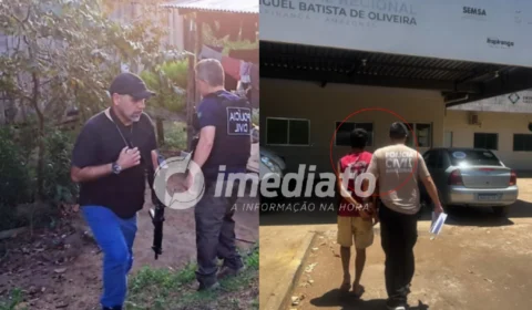 VEJA VÍDEO: Homem é preso após agredir companheira e abandonar filha de 9 meses em casa abandonada no Amazonas